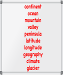 Geography themed spelling words