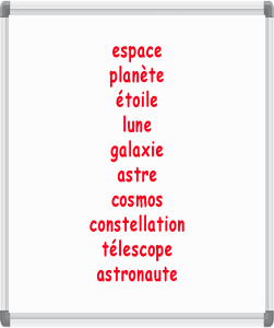 espace french words