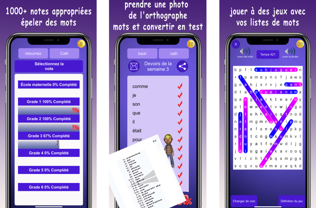 spelling French app