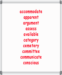 year6- UK curriculum spelling words