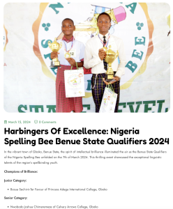 Nigerian Spelling Bee 2