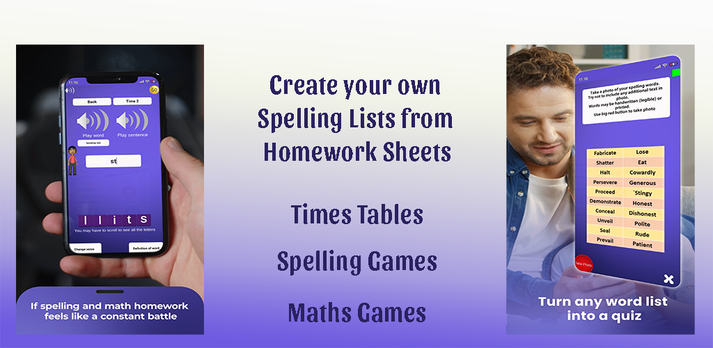Spelling test app