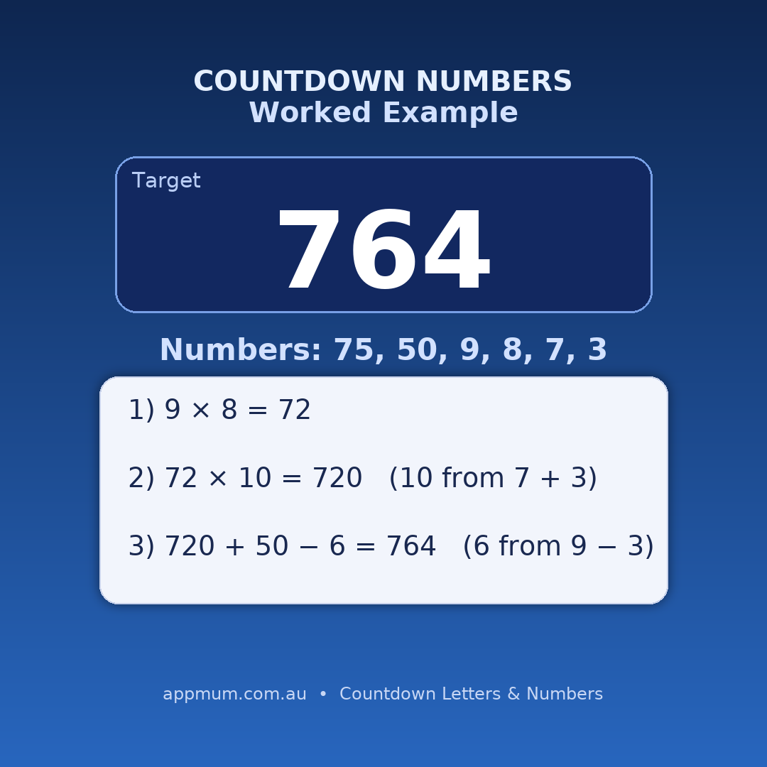 How to Solve Countdown Numbers: 7 quick tactics - Smarter Apps and ...
