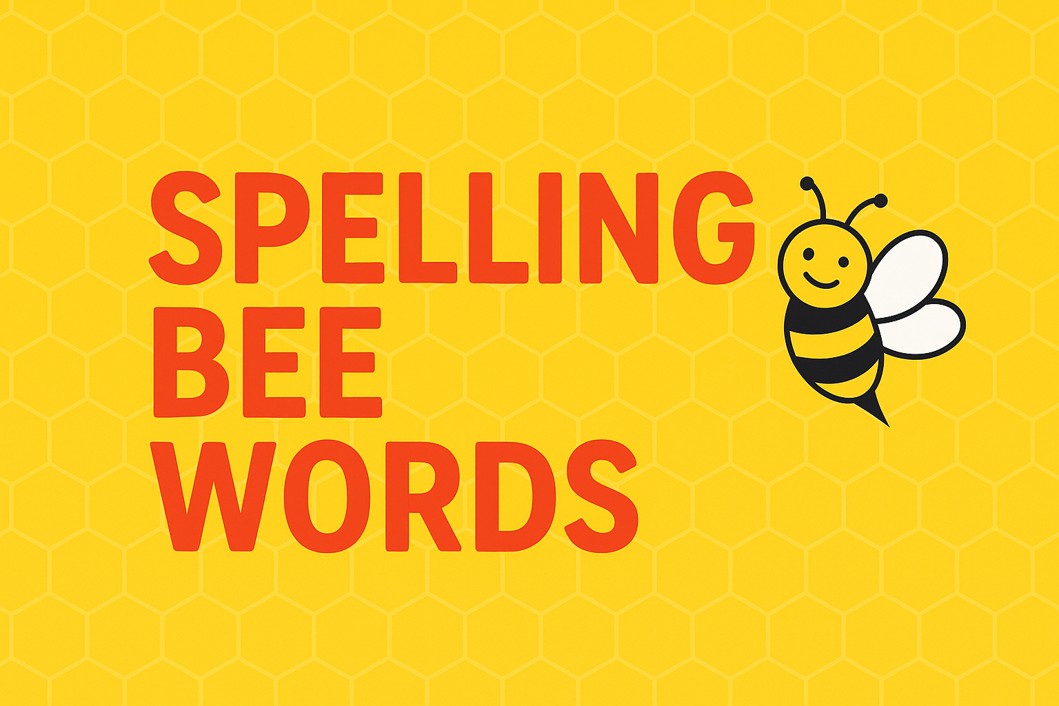 spelling bee words