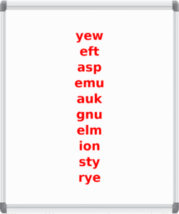 Obscure_Short -NYT Spelling Bee